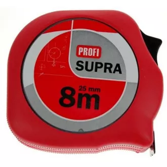 Merna traka 8m / 25mm crvena na kartici
