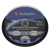 VERBATIM MDisc BD-R (pakiranje od 10) vreteno / 4x / 25 GB