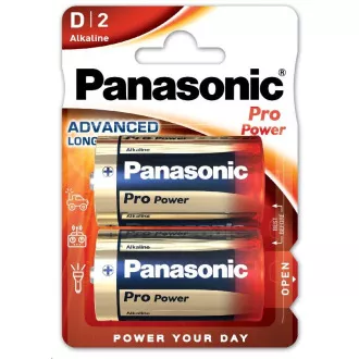 PANASONIC alkalne baterije Pro Power LR20PPG / 2BP D 1, 5V (blister 2kom)