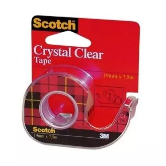 Ljepljiva traka s odmotačem 3M Scotch Crystal 19mmx7.5m