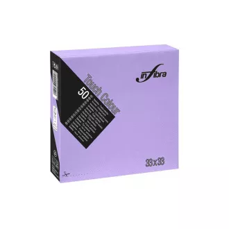 Salvete papirnate INFIBRA 2vrs. 33x33cm lavanda 50kom