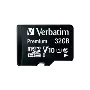 VERBATIM MicroSDHC kartica 32GB Premium, U1 + SD adapter