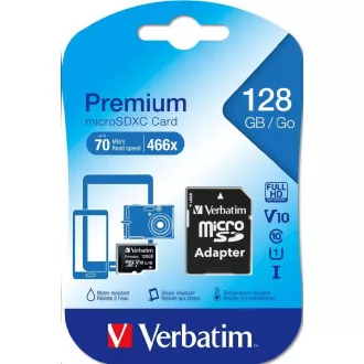 VERBATIM Premium U1 Micro SecureDigital SDXC 128 GB