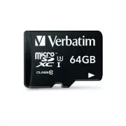 VERBATIM MicroSDXC kartica 64GB Pro, U3 + adapter