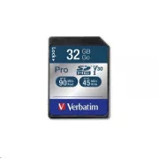 VERBATIM SDHC kartica 32GB Pro, U3, V30
