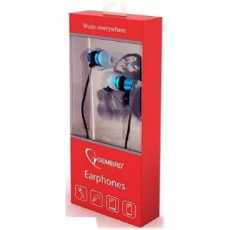 GEMBIRD slušalice s mikrofonom MHS-EP-002 za MP3, metalne, plave