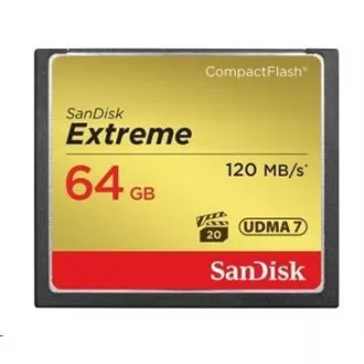SanDisk Compact Flash 64 GB Extreme (R: 120 / W: 85 MB / s) UDMA7 SanDisk Compact Flash 64 GB Extreme (R: 120 / W: 85 MB / s) UDMA7