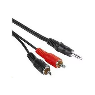 PREMIUMCORD Audio kabel 3,5 mm utičnica - 2x činč 3 m (M/M, stereo)