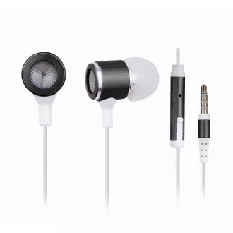 GEMBIRD slušalice s mikrofonom MHS-EP-001 za MP3, metalne, crne
