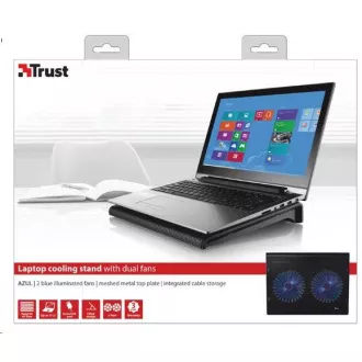 TRUST stalak za laptop Azul stalak za hlađenje laptopa s dvostrukim ventilatorima (rashladna podloga)