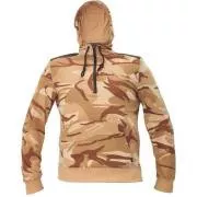 CRAMBE hoodie bež kamuflažna XXL