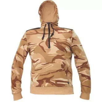 CRAMBE hoodie bež kamuflažna XXL