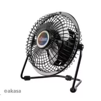 AKASA stolni ventilator 4", 150 x 160 x 85 mm, napajanje iz USB porta, aluminijske lopatice
