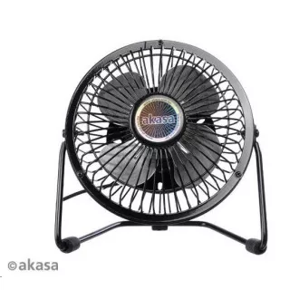 AKASA stolni ventilator 4", 150 x 160 x 85 mm, napajanje iz USB porta, aluminijske lopatice