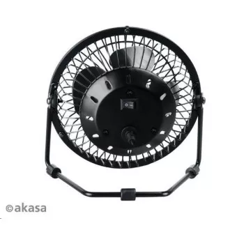 AKASA stolni ventilator 4", 150 x 160 x 85 mm, napajanje iz USB porta, aluminijske lopatice