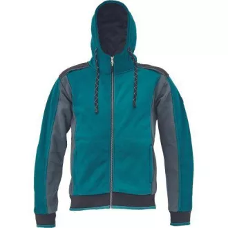Dukserica s kapuljačom na petrolej DAYBORO XL