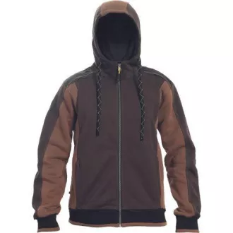 DAYBORO majica s kapuljačom tamno smeđa 3XL