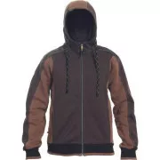 DAYBORO majica s kapuljačom tamno smeđa 4XL