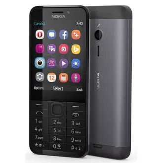 Nokia 230 Dual SIM, tamno srebrna
