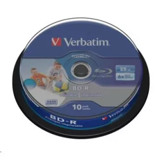 VERBATIM BD-R SL Datalife HTL (paket od 10 komada) Blu-Ray/Spindle/6x/25GB Wide za ispis