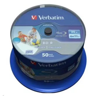 VERBATIM BD-R SL Datalife HTL (paket od 50 komada) Blu-Ray/Spindle/6x/25GB Wide za ispis VERBATIM BD-R SL Datalife HTL (paket od 50 komada) Blu-Ray/Spindle/6x/25GB Wide za ispis