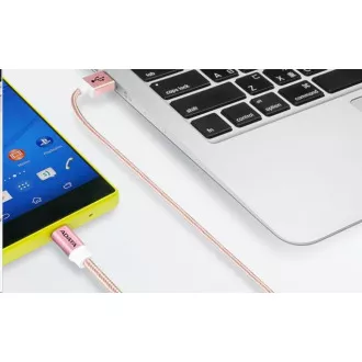 ADATA Micro USB kabel - USB A 2.0, 100cm, roza