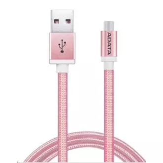 ADATA Micro USB kabel - USB A 2.0, 100cm, roza
