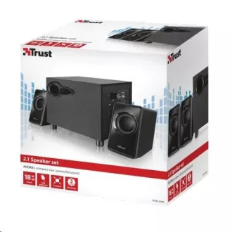 TRUST Speakers 2.1 Avora Subwoofer set zvučnika - crni