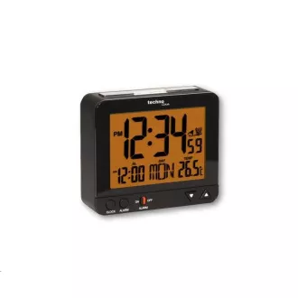 TechnoLine WT 195 - crna digitalna budilica s termometrom