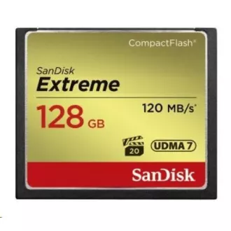 SanDisk Compact Flash kartica 128 GB Extreme (R:120/W:85 MB/s UDMA7)