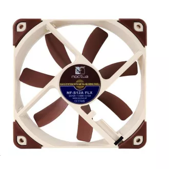 NOCTUA ventilator NF-S12A-FLX, 120 mm, smeđi