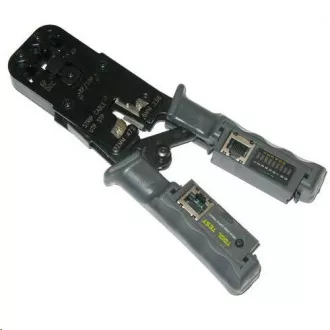 Kliješta za krimpanje PROFI+ s čegrtaljkom za RJ11, RJ12, RJ45 konektore s testerom i LED indikacijom Kliješta za krimpanje PROFI+ s čegrtaljkom za RJ11, RJ12, RJ45 konektore s testerom i LED indikacijom