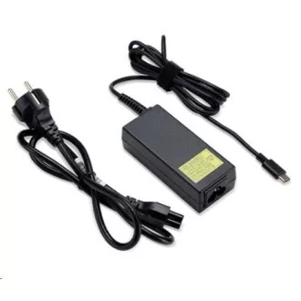 ACER 45W_USB adapter tipa C, crni - za uređaje s USB C, EU KABL ZA NAPAJANJE (MALOPRODAJNO PAKIRANJE)