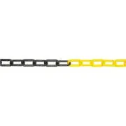 JSP Lanac plastični 6mm / 25m crni / žuti