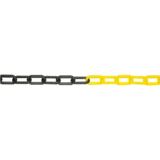 JSP Lanac plastični 6mm / 25m crni / žuti JSP Lanac plastični 6mm / 25m crni / žuti