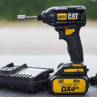Caterpillar 2-u-1 udarna bušilica bez četkica i set udarnih odvijača,