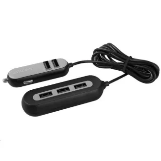 AVACOM CarHUB auto punjač 5x USB izlaz, crni AVACOM CarHUB auto punjač 5x USB izlaz, crni