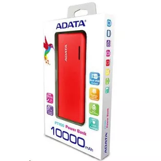 ADATA PowerBank PT100 - vanjska baterija za mobitel/tablet 10000mAh, crvena/narančasta ADATA PowerBank PT100 - vanjska baterija za mobitel/tablet 10000mAh, crvena/narančasta