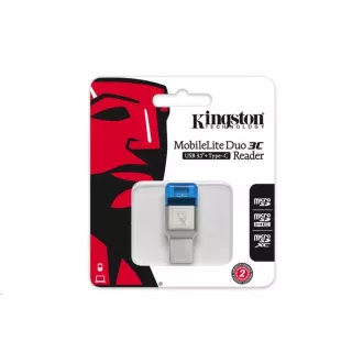 Kingston čitač kartica, MobileLite 3C UCB-C + USB 3.0 čitač microSD kartica - čitač mikro SD kartica Kingston čitač kartica, MobileLite 3C UCB-C + USB 3.0 čitač microSD kartica - čitač mikro SD kartica