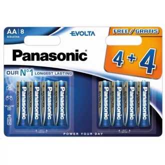 PANASONIC alkalne baterije EVOLTA Platinum LR6EGE / 8BW 4 + 4F AA 1.5V (blister 8kom)