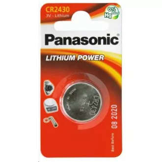 PANASONIC litijska baterija (gumb) CR-2430EL / 1B 3V (blister 1kom)