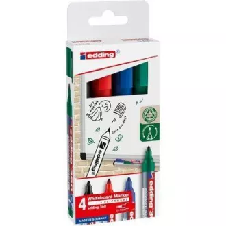 Edding 360/4 marker za bijele ploče 4 boje, cilindrični vrh 1,5-3 mm Edding 360/4 marker za bijele ploče 4 boje, cilindrični vrh 1,5-3 mm