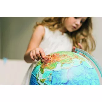Alaysky Globe 25 cm Reljefni fizički globus, naljepnice na engleskom