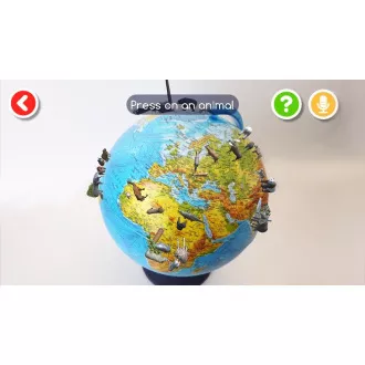 Alaysky Globe 25 cm Reljefni fizički globus, naljepnice na engleskom