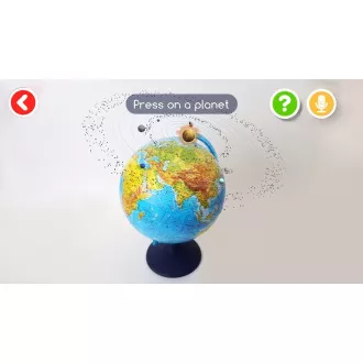 Alaysky Globe 25 cm Reljefni fizički globus, naljepnice na engleskom