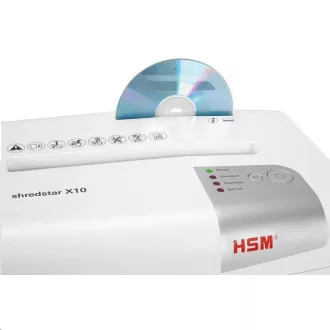 HSM sjeckalica ShredStar X10 Bijela (veličina rezanja 4, 5x30mm, DIN P-4 (3))
