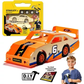 Stanley Jr. OK002-SY Komplet za gradnju, trkaći automobil, drvo Stanley Jr. OK002-SY Komplet za gradnju, trkaći automobil, drvo