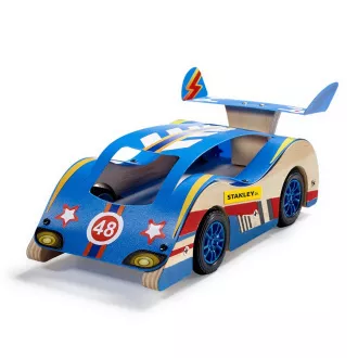 Stanley Jr. OK004-SY Komplet za gradnju, trkaći automobil, drvo Stanley Jr. OK004-SY Komplet za gradnju, trkaći automobil, drvo