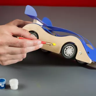 Stanley Jr. OK004-SY Komplet za gradnju, trkaći automobil, drvo Stanley Jr. OK004-SY Komplet za gradnju, trkaći automobil, drvo