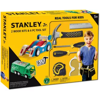 Stanley Jr. U003-K02-T06-SY Set od 2 autića i 5 alata